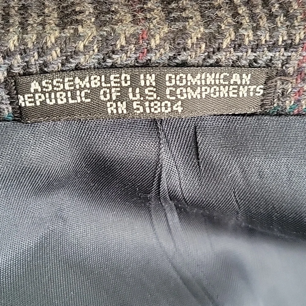 Vintage Woolrich Blazer Plaid Wool Blue Multicolor Excellent Condition